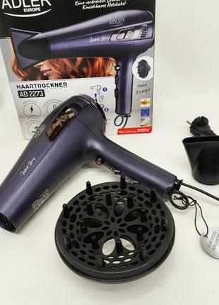 Фен з втягуючим шнуром adler ad 2273 2400вт