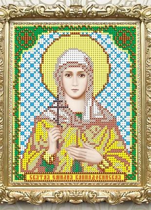 Схема для вишивання бісером ікони. свята ємілія