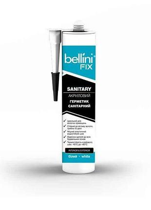 Герметик 280мл санитарный акриловый sanitary тм bellini fix