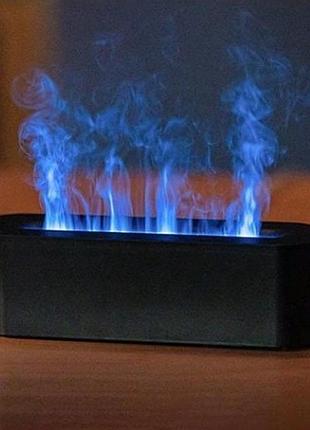 Увлажнитель воздуха – арома диффузор diffuser а3 c пультом, ультразвуковой увлажнитель с пламенем black 2