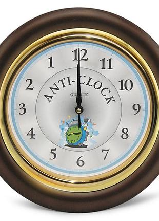 Часы идут в обратную сторону anti-clock (коричневый)