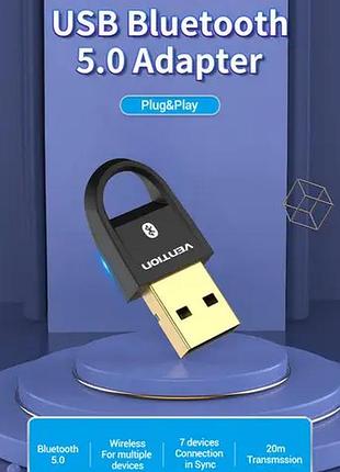 Адаптер vention usb bluetooth5.0 adapter black (cdsb0) 2