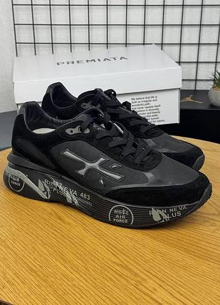 Кроссовки premiata moerun black / черные premiata moerun casual sneakers унисекс 36–45 43