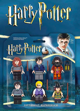 Набор фигурок harry potter 6 шт, игрушечные герои персонажи гарри поттер