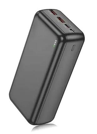 Power bank awei j38b 50000mah черный • повербанк awei j38b 50000mah 22.5w с быстрой зарядкой pd/qc и type-c