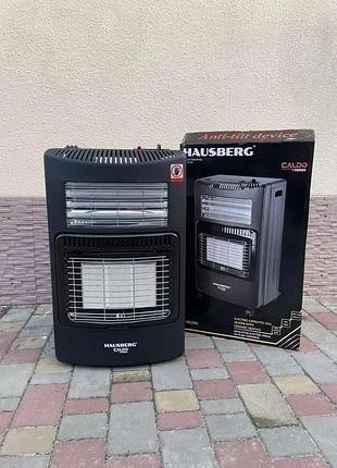Нагрівач газово-електричний hausberg hb-1022ng 2-в-1, 4.2 квт + 1.2 квт, керамічний, до 60 м2