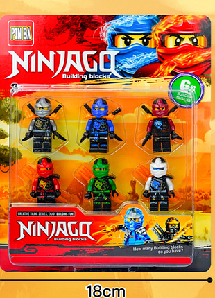 Набор фигурок harry potter 6 шт, игрушечные герои персонажи гарри поттер ninjago