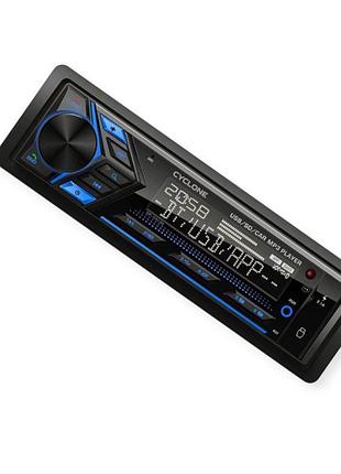 Магнитола cyclone mp-1093 ba fm, usb, usb для зарядки 2.1a, microsd, aux, mp3, wma, bt, мультиколор, ewaylink