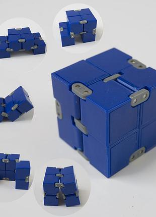 Кубик антистресс infinity cube (синий с черным) 2