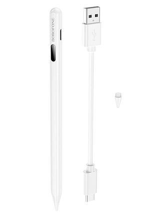 Стилус borofone bg101 active capacitive pen with digital display pad dedicated white 4