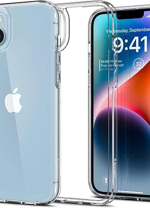 Чохол spigen для iphone 14 plus / 15 plus - ultra hybrid, crystal clear (acs04894) 4773497
