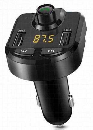 Fm-трансмітер автомобільний bt36, bluetooth, led