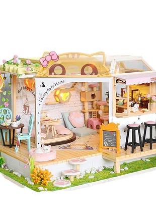 3d румбокс diy "cat cafe"+ пылезащитный купол m2111z