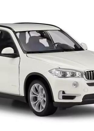 Масштабна модель автомобіля bmw x5 f15 1:24. металева машинка. білий
