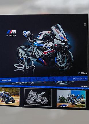 Конструктор мотоцикл technik bmw m 1000rr (42130), 1920 деталей совместимый с lego лего