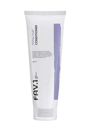 Разглаживающий кондиционер для волос fav.1 total flat conditioner, 250 мл