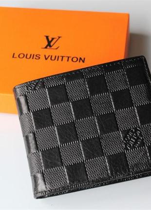 Трендовый кожаный кошелек в стиле louis vuitton