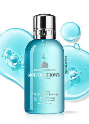 Гель для душа molton brown coastal cypress & sea fennel bath & shower gel 100ml