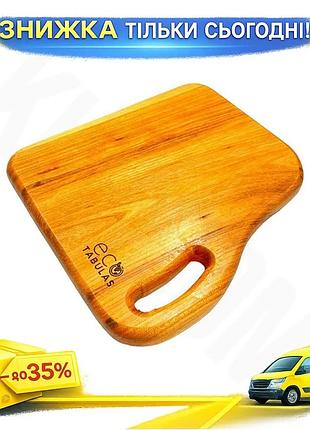 Ku доска разделочная eco universal fit tabulas 240х220х27мм круглая lux для кухни нарезки продуктов де uni2l_k