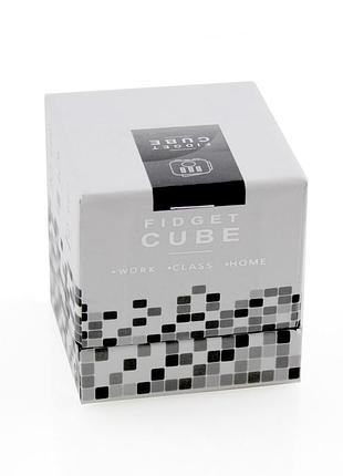 Кубик антистресс fidget cube (голубой c черным) 5
