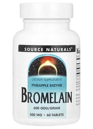 Source naturals bromelain 500 mg 60 таблеток