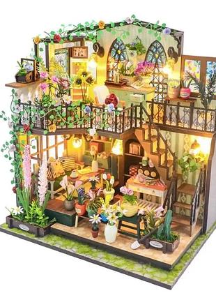 3d румбокс diy darcy flower house будинок у квітах + пилозахисний купол m2322z