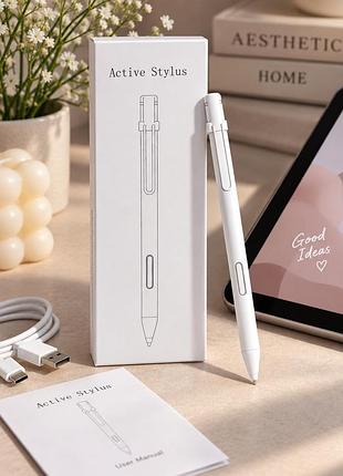 Активный стилус active stylus для планшета и смартфона, белый