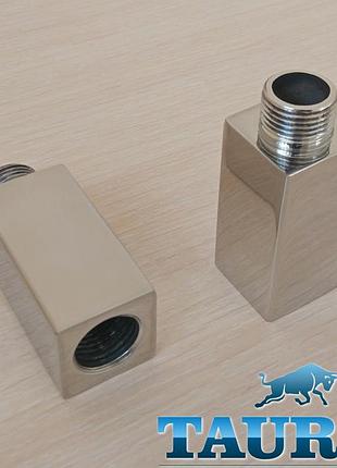 Квадратний подовжувач thermopulse cube 30x30 н/ж сталь. довжина: від 10 до 100 мм. різь: внутр.1/2 — наруг.1/2 100