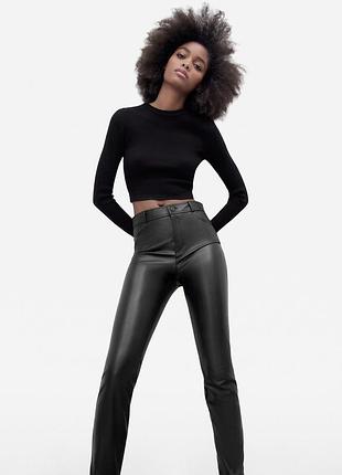 Леггинсы женские из эко кожи zara xs