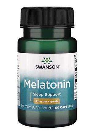 Swanson melatonin 3 mg 60 капсул
