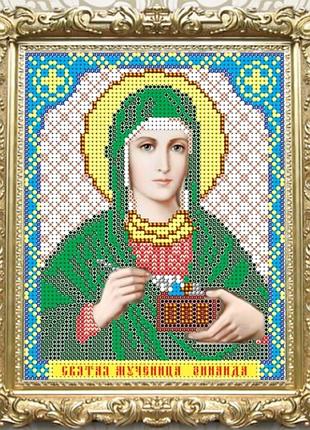 Схема для вишивання бісером ікони. свята зініїда