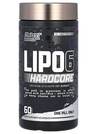 Nutrex lipo-6 hardcore 60 капсул (usa)