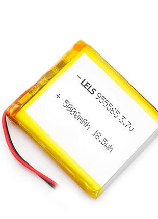 Акумулятор 955565 li-pol 3.7в 5000маг універсальний для powerbank, планшетів, gps та електроніки