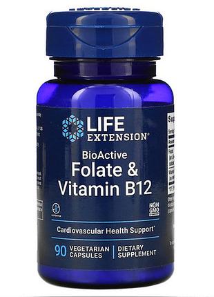Life extension bioactive folate & vitamin b12 90 capsules