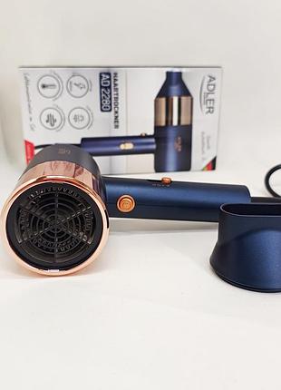 Фен adler ad 2280 1800вт 2 швидкості 3 режими холодне повітря концентратор кабель 1,8 м