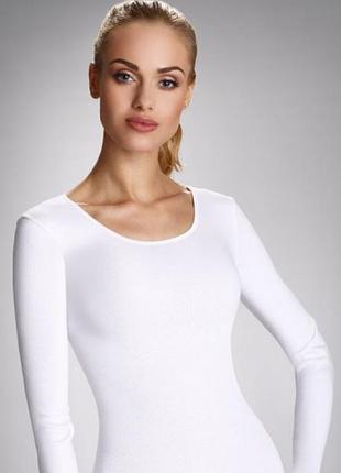 Жіноча футболка з довгим рукавом irene eldar білого кольору. 52, 2xl