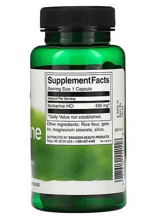 Swanson berberine 400 mg 60 капсул 2