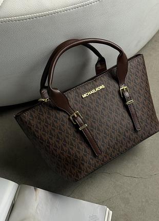 Сумка жіноча michael kors moore small tote bag коричневий є