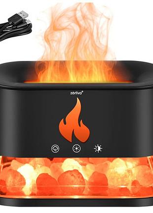 Увлажнитель воздуха с аромадиффузором и led подсветкой эффект пламени zentiva 28214 польша