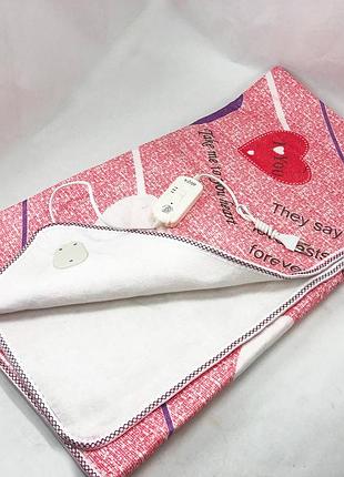 Покрывало грелка electric blanket 170х150 см, электрическая простынь для односпальной кровати za-39 top shop ua_