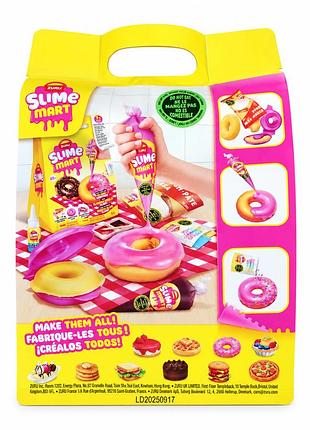 Игровой набор со слаймами zuru slime mart shopping bag «пончик» 15901b, diy набор для творчества, 6+