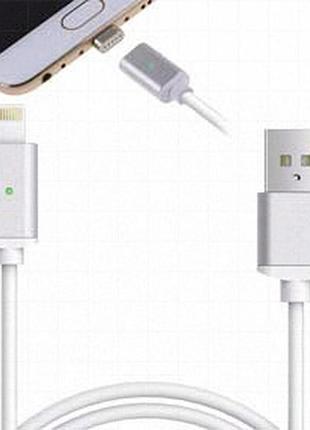 Кабель магнітний usb apple lightning 1м білий 2