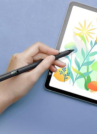 Стилус borofone bg100 universal active capacitive pen with digital display black 5