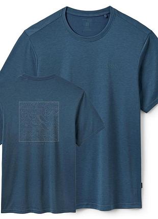 Футболка rab crimp elevation tee qbl-68 tempest blue