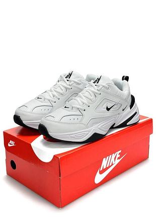 Кроссовки nike m2k tekno m white black (бело/черные) 2
