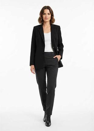 Жіночий піджак класичний прямого силуету з розрізом ззаду nora kvittin mknk3046-2