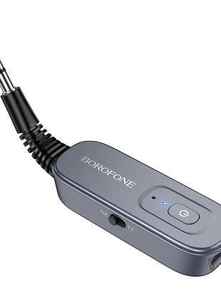 Bluetooth-ресивер borofone bc51 clear way aux bt audio receiver/transmitter metal grey