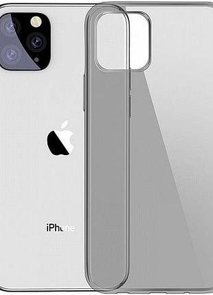 Чехол baseus для apple iphone 11 pro max simple series, black transparent (arapiph65s-01) 4773216