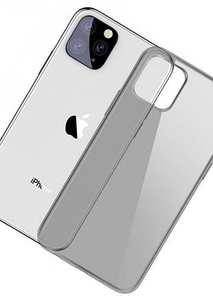 Чехол baseus для apple iphone 11 pro max simple series, black transparent (arapiph65s-01) 4773216 3