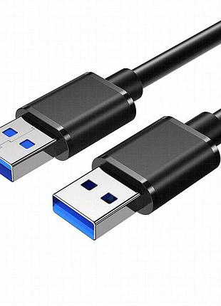 Кабель usb3.0 am/am 1.5м чорний